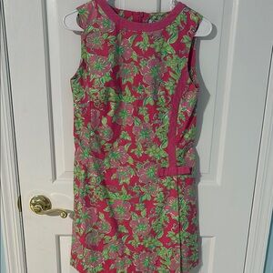 Lilly Pulitzer Pink and Green Floral Dress